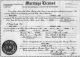 Marriage License for Rhesa Jones and Lucinda B. Cobb